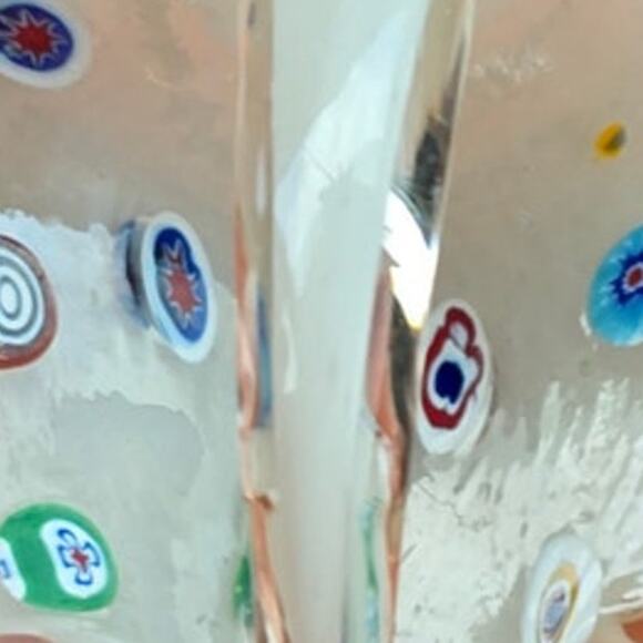 Made In Italy Murano Millefiori Swan Hand Blown Art Decor Basket Trinket Dish - Picture 3 of 9